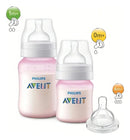 Kit 2 Mamadeiras Philips Avent Anticolic 125/260mL Rosa + 1 Bico N4 Anti-Colic