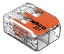 10 Pç Conector Wago Emenda 2 Vias Fios Cabos 4mm Mod 221-412