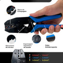 Alicate Crimpar Prensa Conector Terminal Pré-isolado Não-isolado 0,5mm² Até 6mm² T7