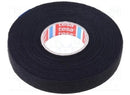 Fita De Tecido Para Chicote Tesa 2 Rolos 25 Metros Cor Preto