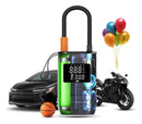 Mini compressor calibrador ar digital portátil recarregável portatil cor preto car air pump com carregamento via usb Ref 3668 B&g
