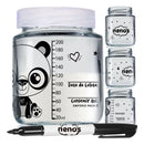 10 Potes Vidro Armazenar Leite Materno, Papinha (240.panda)