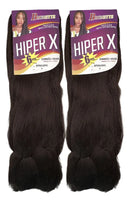 Kit 2 Cabelo Jumbo Jumbão Hiper X Box Braid 40 MARROM