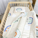 Lençol Bebê Berço Americano Com Elástico E Fronh Branco Branco