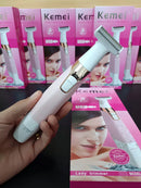 Depilador Aparador De Pelos Feminino Axilas Pernas Virilha Cor Rosa