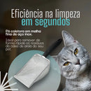 Pazinha Pá Coletora Higiênica Caixa De Areia reutilizável De Gato Pet Peneira Aço Inox Flysea