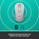 Mouse Sem Fio Logitech Signature M650 - Branco