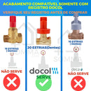 Acabamento De Registros Docol Gali Para Base Docol Cromado Cor Cromo