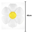 10 Balão Flor Margarida Branca 45cm Decoração Festa Jardim Cor Branco Liso