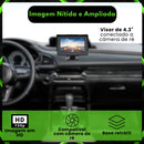 Monitor Digital Lcd Colorido Veicular 4.3 Tela Lcd Câmera Ré Preto