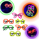 Kit 50 Óculos Neon Luz Negra Balada Sortidos Divertido Festa