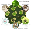 2 Brinquedos Para Gato Com Catnip Erva Gato Bola Lamber Bola Cor Verde