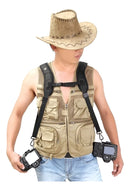 Alça De Ombro Dupla Greika Com Engate De Segurança Câmera