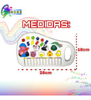 Mohnish piano infantil teclado bebe criança brinquedo musica cor branco