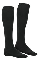 3 Pares Meias 3/4 Masculina Compressão Moderada S Preto 39-43