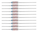 Fusível Térmico 240 Graus 10a 250v 10 Pçs +20 Terminais Luva