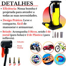Bomba De Ar Com Pedal Encher Bola Pneu Bicicleta Moto Balão Sortido