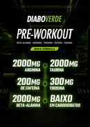 Suplemento Em Pó Pre Treino Pre Workout 300g Sabor Bala De Framboesa Ftw - Diabo Verde