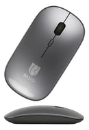 Mouse Sem Fio Recarregável Bluetooth Para PC Notebook Cor Cinza