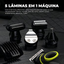 Máquina De Cortar Cabelo Fazer Barba Barbeador Acabamento Pelo B-Max Bmc036 5 Em 1 Cor Preto