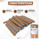 100 Lixas De Unha Mini Descartáveis Manicure Pedicure Cutícula Unha Mimo Profissional 8 Cm Cor Parda Monolo