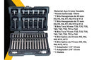 Kit Jogo 42 Peças 1/2 E 3/8 Torx Allen Spline Bits Stels