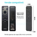 Capinha Para Controle Remoto Tv Samsung Qled 4k Bn59-01432 Cor Preto