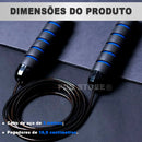 Corda De Pular Speed Rope Fitness Profissional para Crossfit Com Rolamento Freestyle Pdo Store Cor Azul