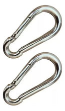 ALLA mosquetão cor cromado kit 10 unidades 8cm suporta 230kg academia profissional