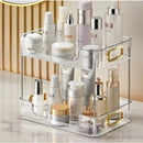 Organizador 2 Andares Cosméticos Prateleira De Maquiagem Cor Transparente