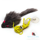 Brinquedo Elástico Interativo Divertido Para Gato De Porta Cor Lagarto Celofani Ratinho