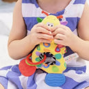 Chocalho Mordedor De Bebê Girafa Girafinha Hipoalergênico Cor Amarelo