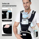 Bolsa Canguru Ergonômico Bebê 3 Em 1 Hygge Moments Cor Preto