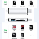 Leitor Para Cartão Memória Sd Tf Usb-c Usb