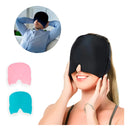 Touca Alivio Enxaqueca Dor Mascara Térmica Quente E Frio Cinza