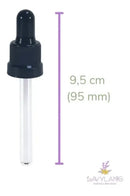 02 Frasco Gotejador Conta Gotas Vidro Âmbar 30ml Tampa Preta