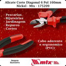 Alicate De Corte Diagonal 6 Pol 160mm Nickelado 175209 MTX