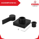 Acabamentos Registro Volante Metal Padrão Deca C 70 Preto Acabamento Fosco