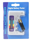 Testador Medidor De Bateria Pilha Mostrador Digital Full Cor Prateado