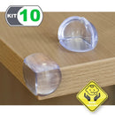 Vittak 10 Protetor Quina Mesa Canto Ponta Segurança Bebê Criança 3m Cor Transparente