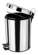 Lixeira Inox 5L com Pedal - Compacta, Higiênica e Resistente para Banheiro e Cozinha | Organize Seu Espaço.