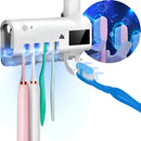 Suporte Porta Escova Dentes Dipenser Pasta Esterelizador Uv Bargas