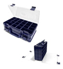 Maleta Caixa Pesca Hi Ed 44 Divisoria Isca Artificial Anzois Cor Azul