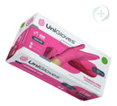 Luvas descartáveis UniGloves Clássico cor rosa tamanho PP de látex com pó x 100 unidades