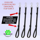 Guia De Contenção Banho E Tosa Pet Shop Premium Kit 4 Unid Cor Preto TOP10PET com Regulagem de Tamanho