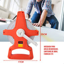 Trena De 50 Metros Fita De Fibra De Vidro Aberta 50m X 14mm