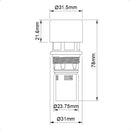 Reparo/ Mecanismo Torneira Automática Temporizador Cromado Cromado Cromado