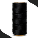 Cordão Encerado 1mm - Fio Cordone - 100m - Diversas Cores Cor 310 - Preto