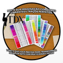 Caneta Brush Pen Canetinhas Canetas Coloridas Escolar Ponta Dupla Estojo Com 12 Cores Touch Cores Fofa Para Livros De Colorir Canetinhas Coloridas Desenho Profissional Ilustrar Profissional Marca Tdx