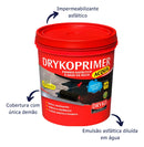 Primer Asfáltico Base De Água 3,6l Drycoprimer Acqua Dryko Cor Preto